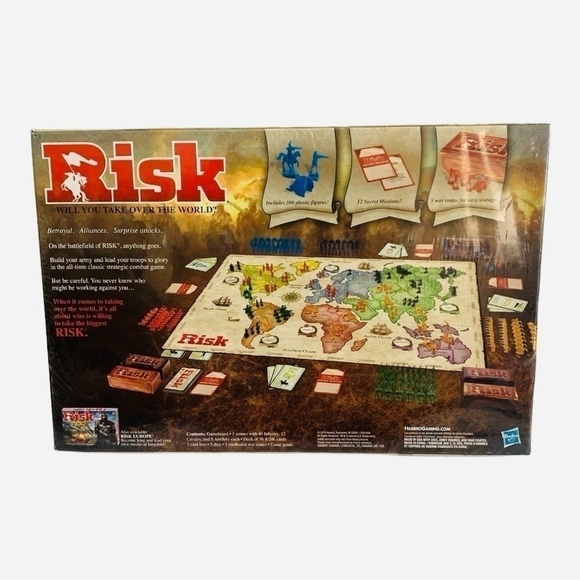 NIB RISK Game Classic Edition Family Board Game Strategic Conquest Game - Picture 3 of 3
